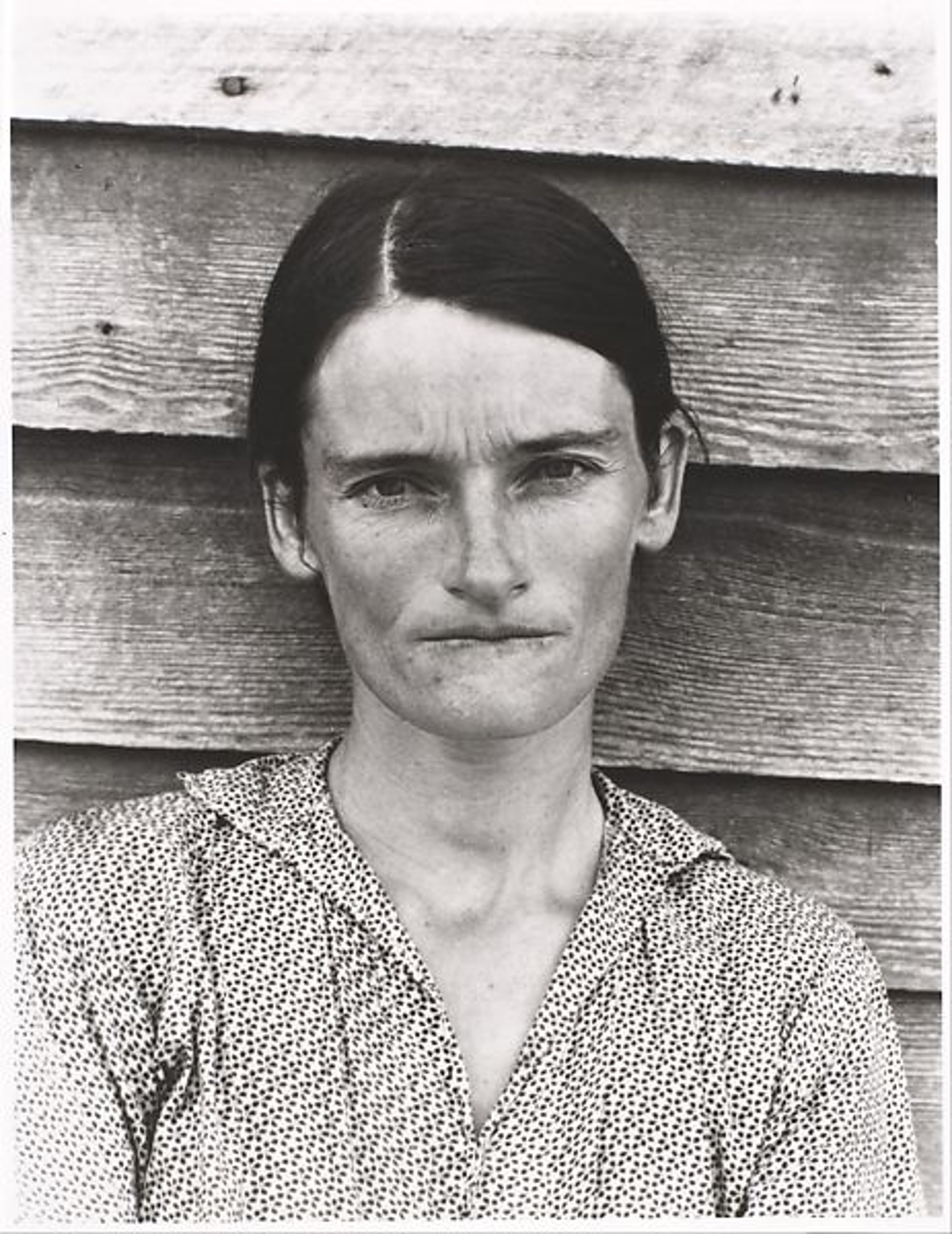 A black and photograph of a woman by Sherrie Levine