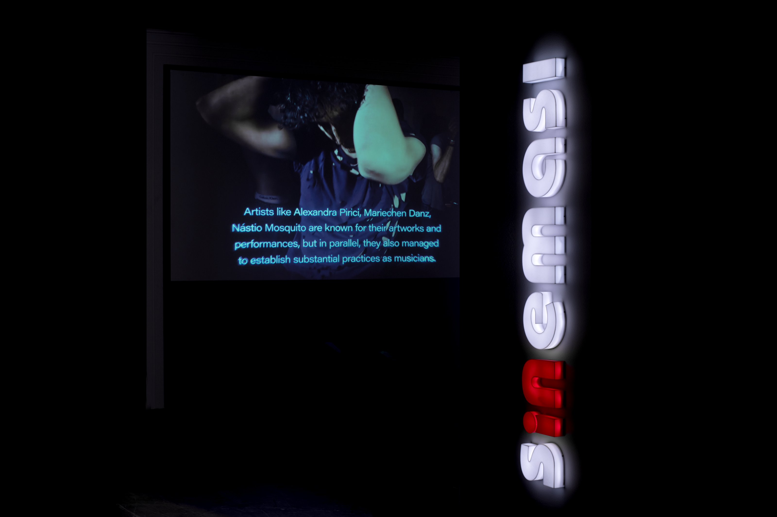 Video installation view