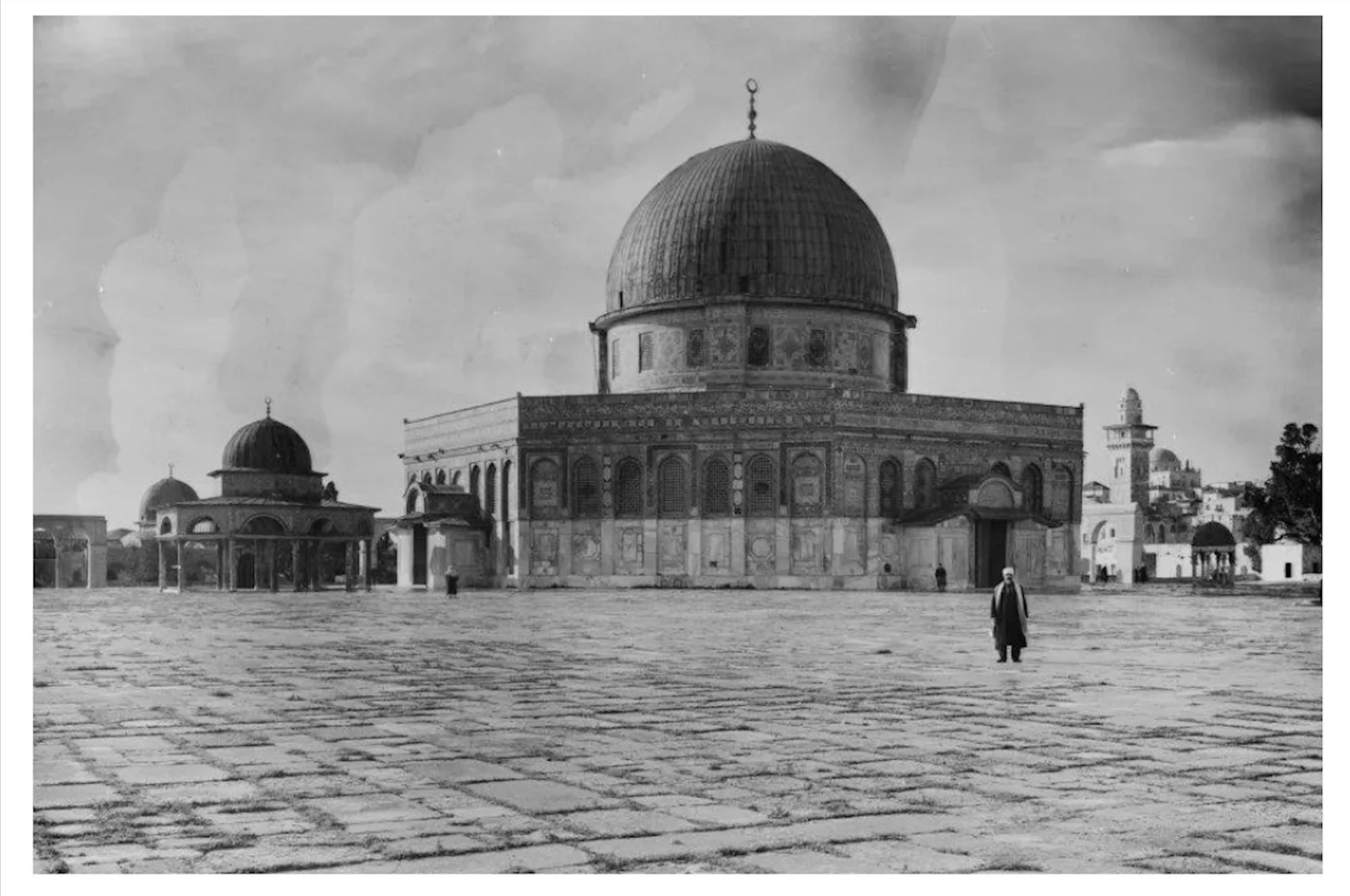 Historical image of al-Aqsa Mosque, Palestine