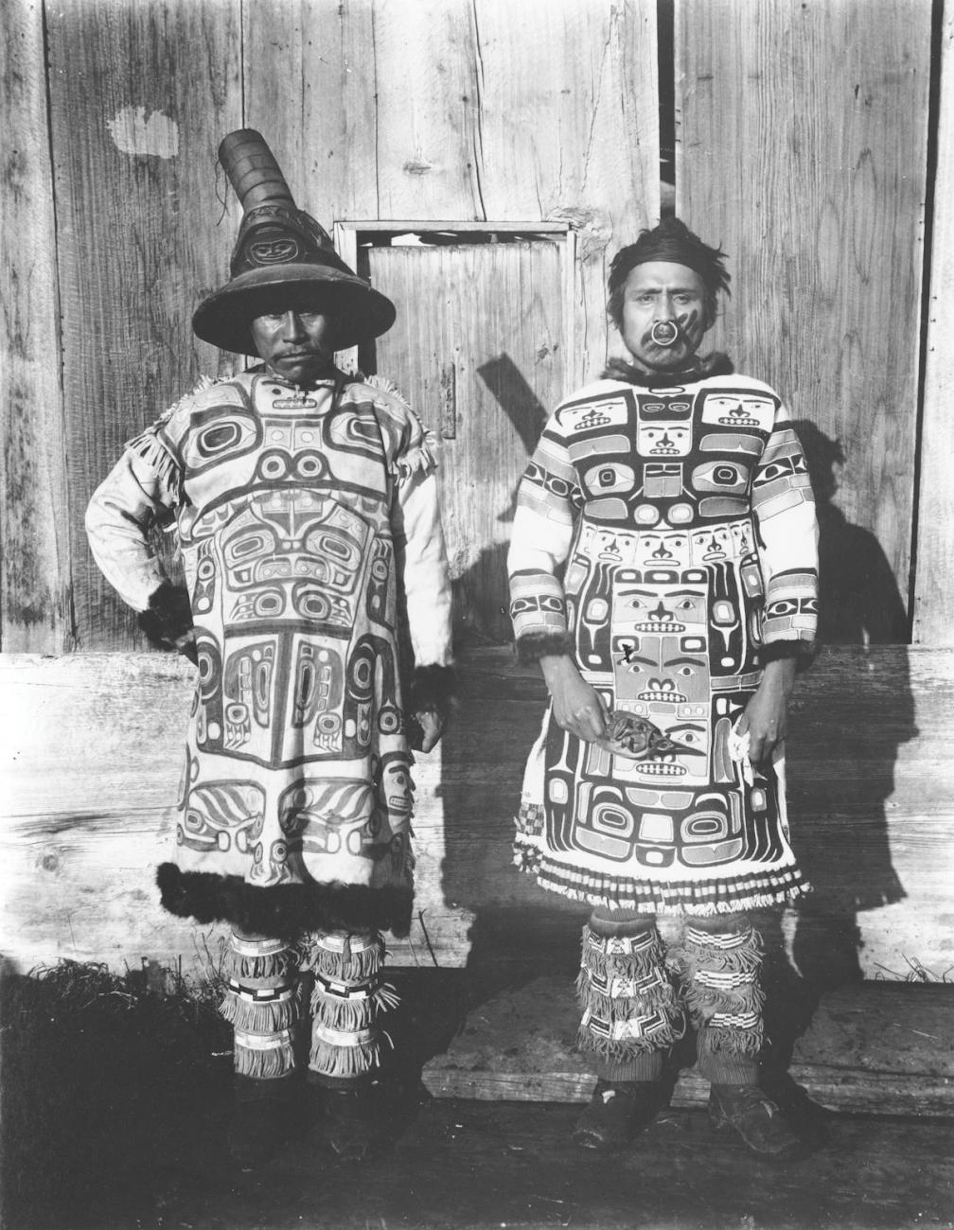 Photograph of two chiefs in Alaska