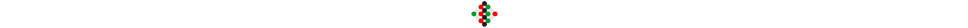 A small diamond-shaped illustration in the colors of red, green, black, and white.