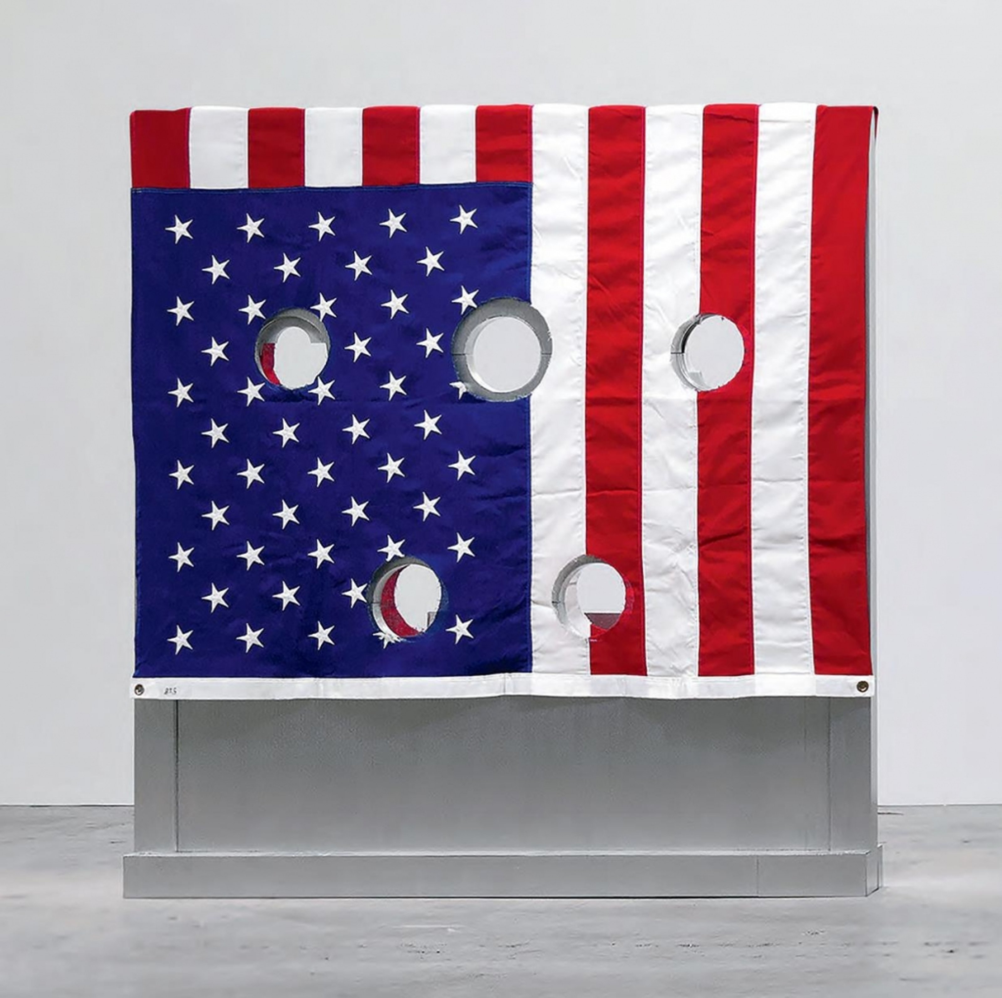 Artwork made with American flag
