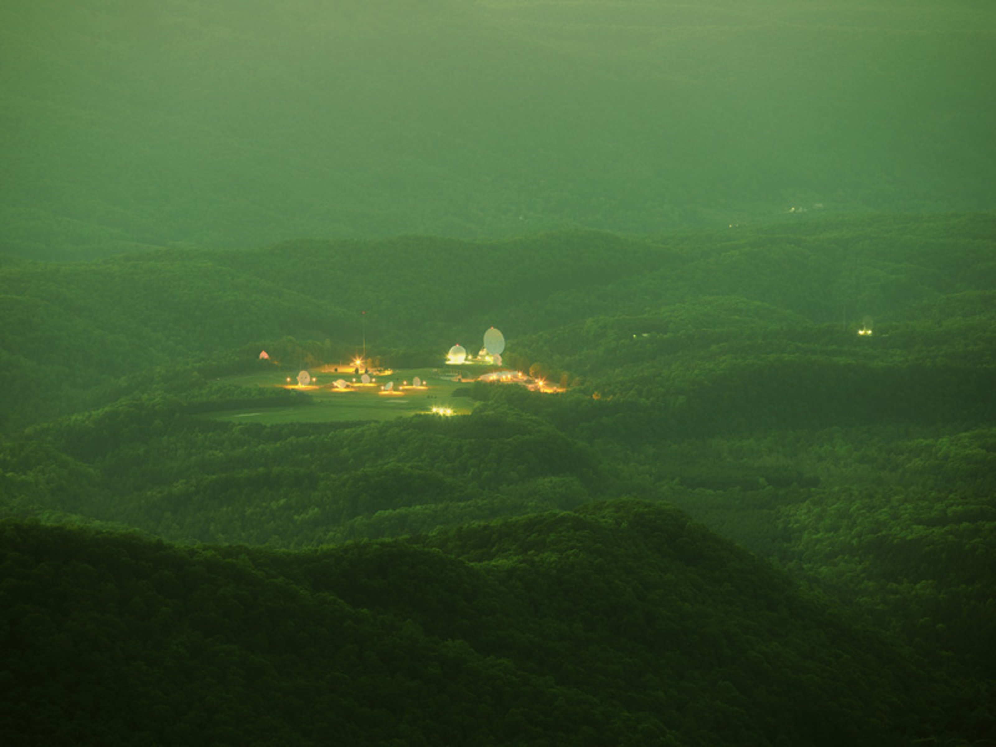 Telescopic photography of a secret US base in West Virginia