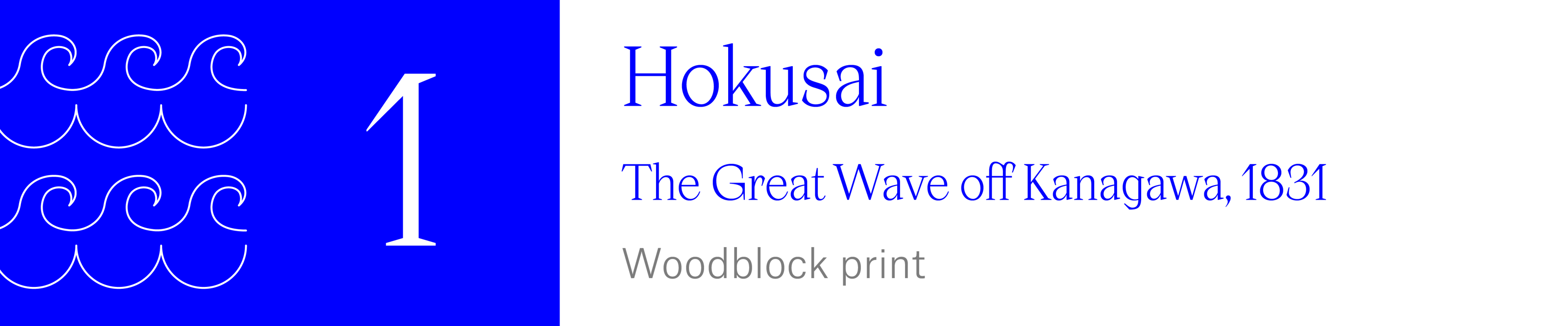 The Wave (1) - Hokusai - The Great Wave off Kanagawa, 1831, Woodblock print