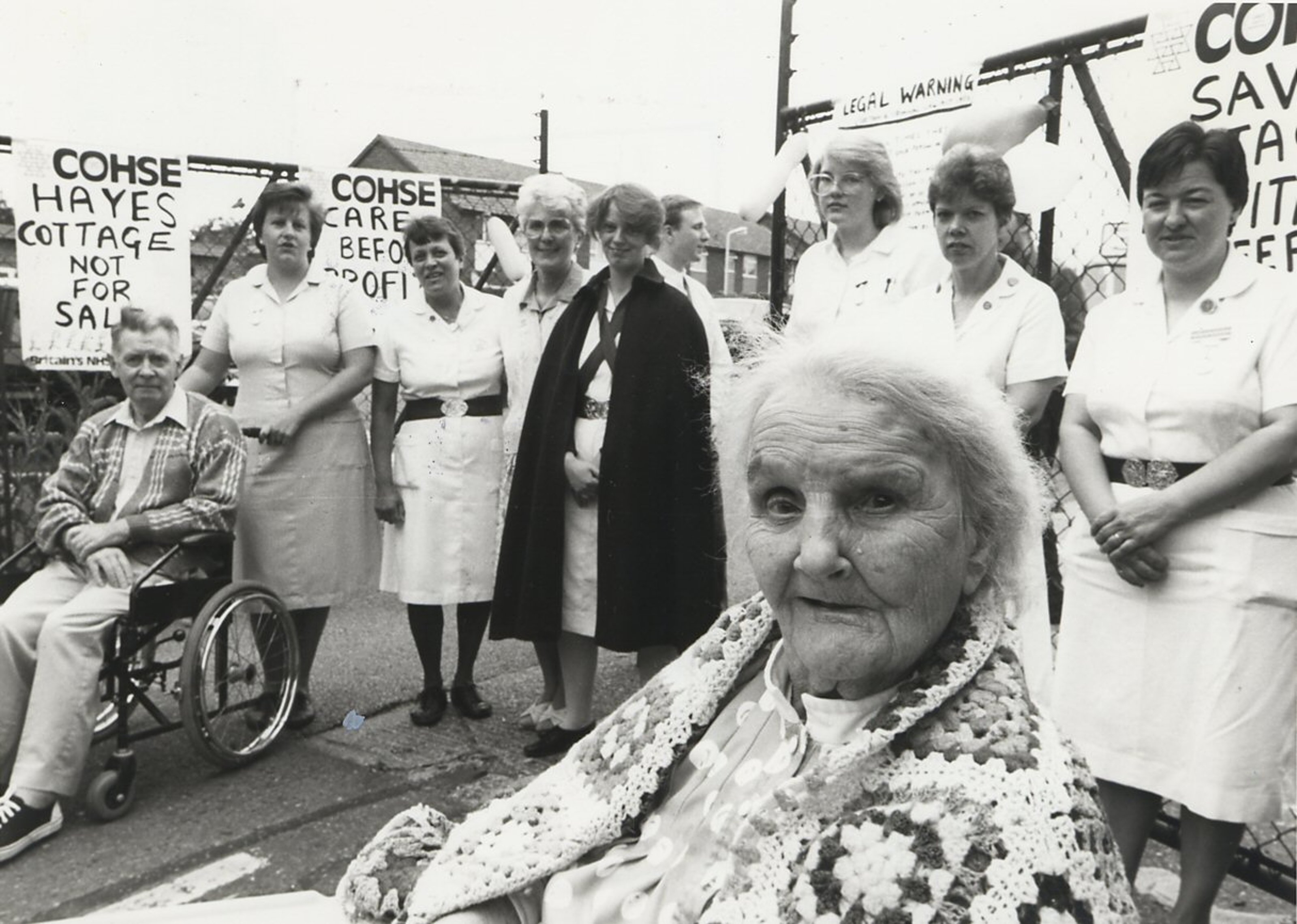 Community of Hayes Hospital gathered for occupation