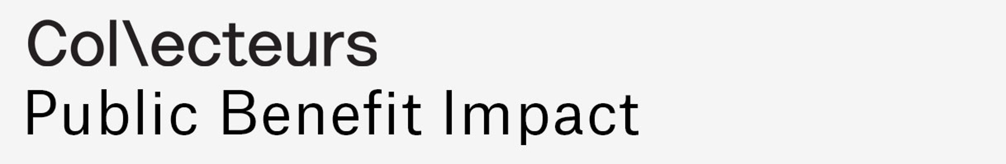 Collecteurs Public Benefit Impact