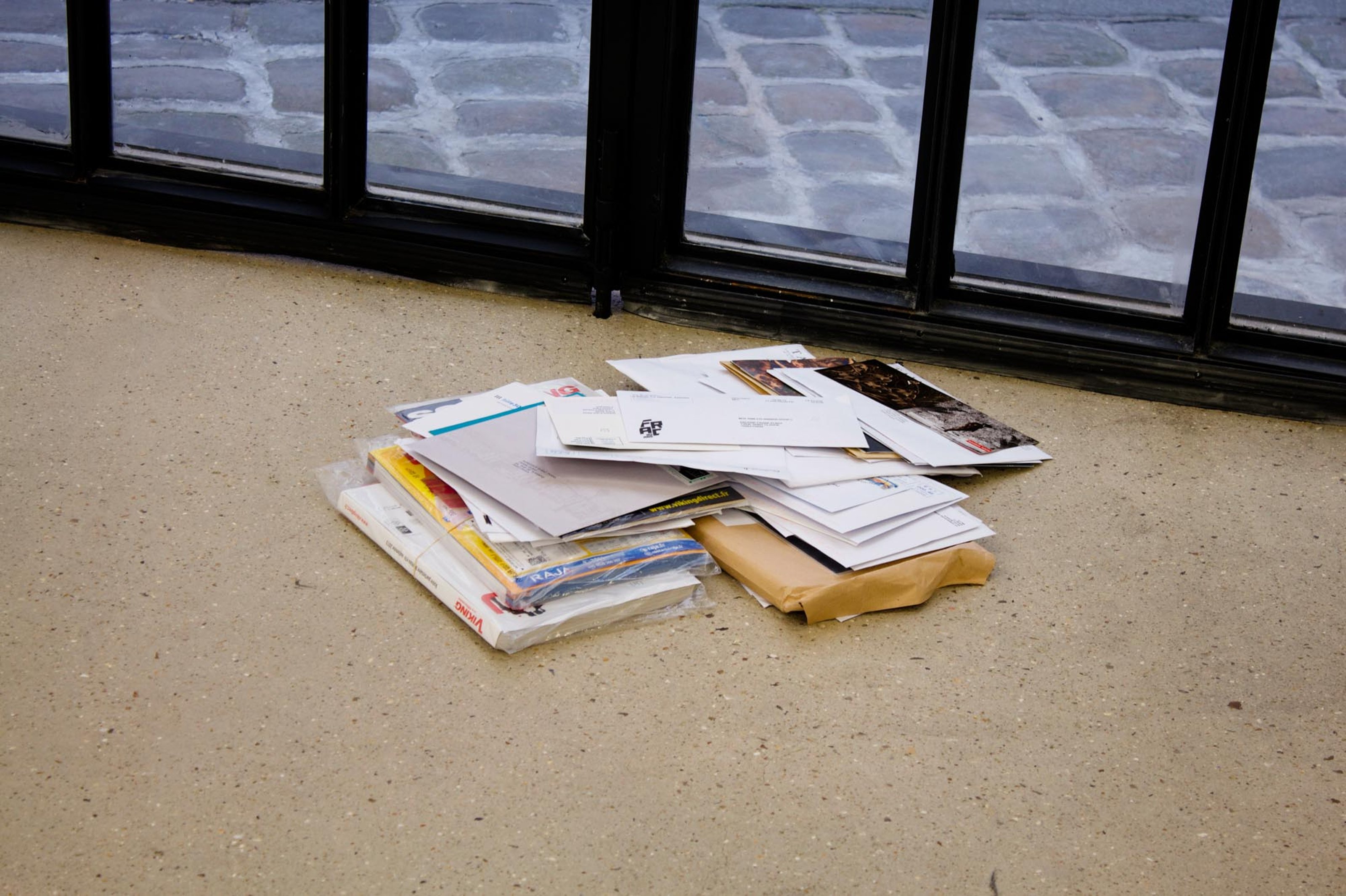 Image of clutter of letters on a floor