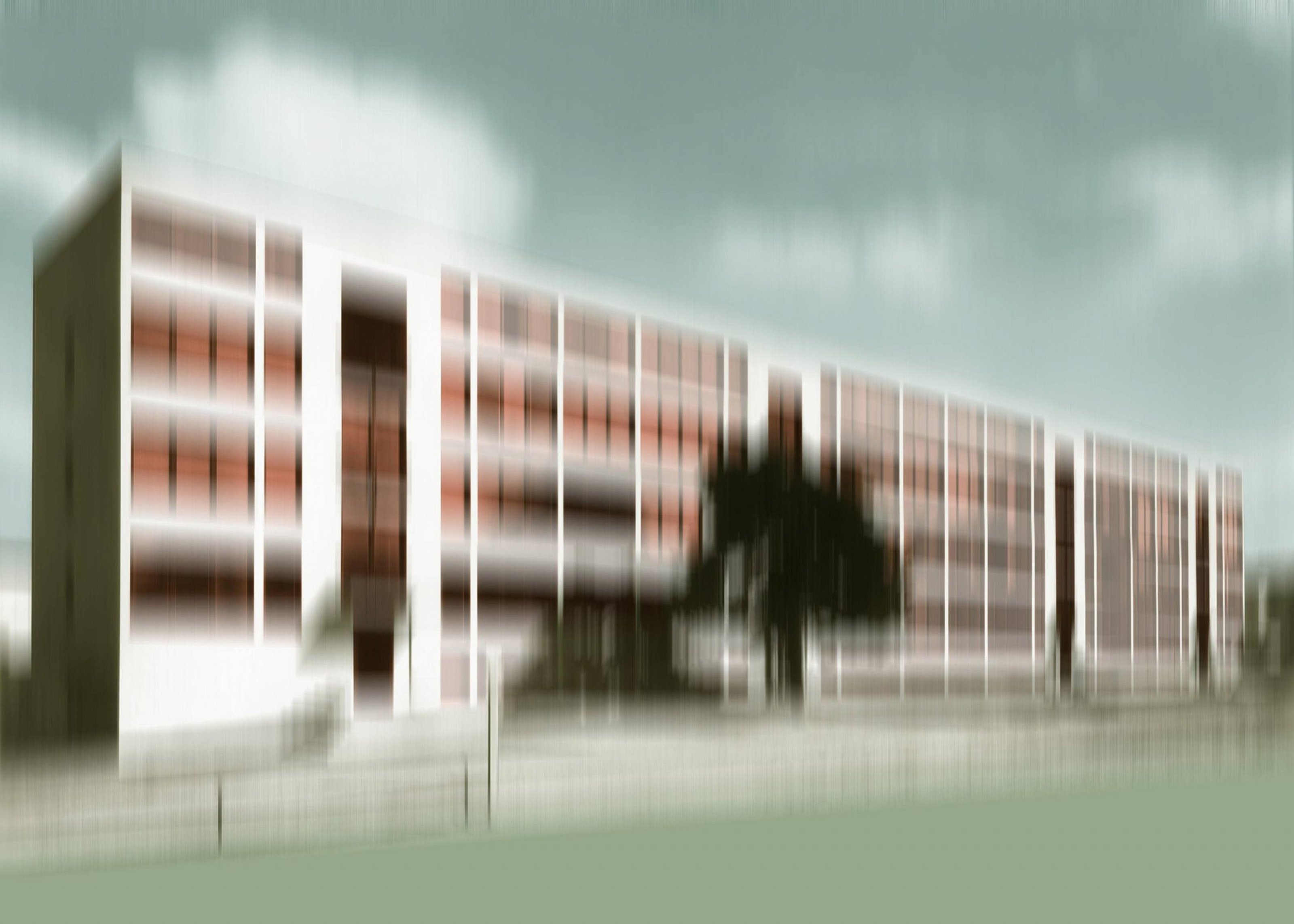 Blurry photo of a building by Thomas Ruff